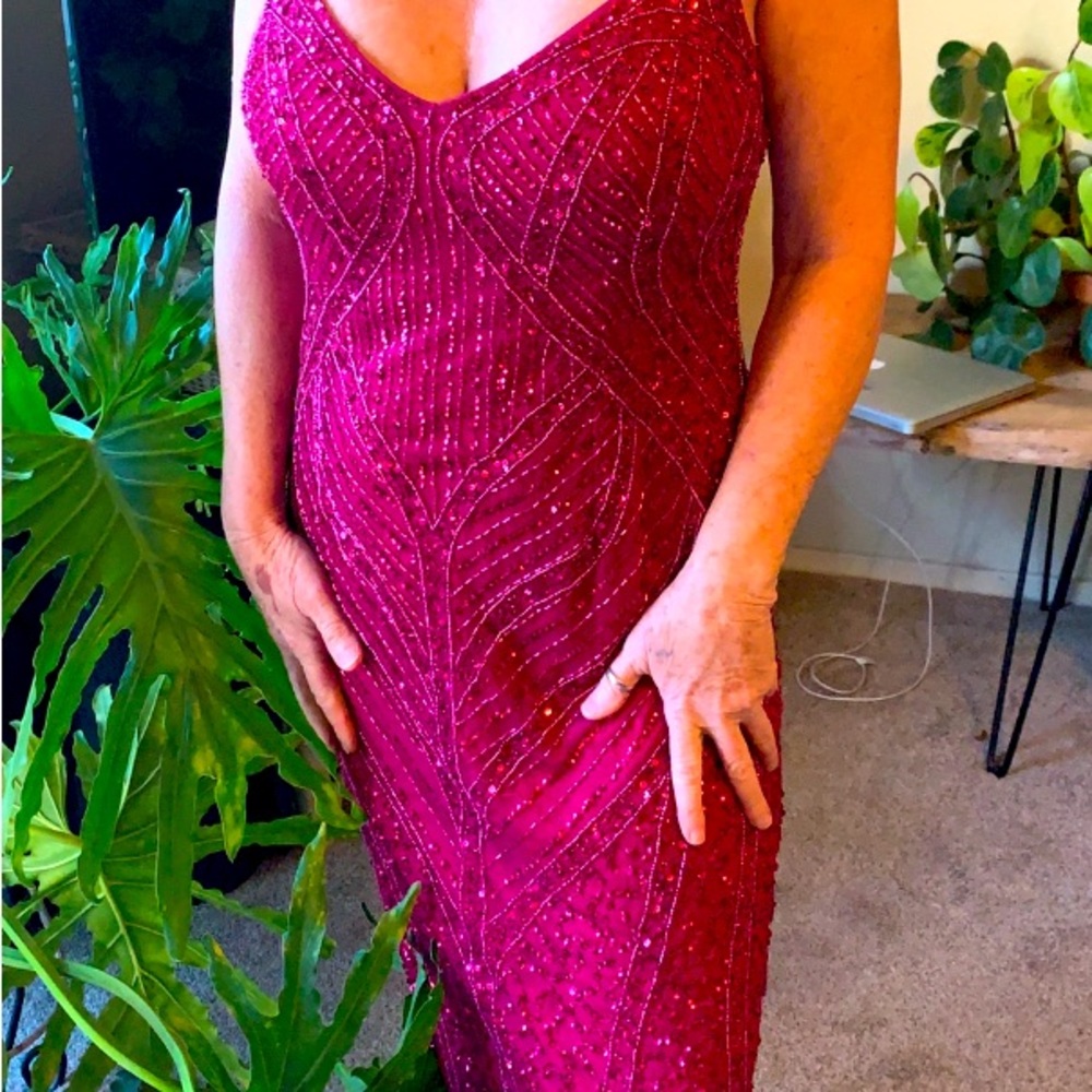 Adrianna Papell Beautiful 1920’s Hollywood Style. Evening Gown.